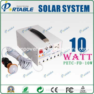 10W Portable Solar Home Energy System (PETC-FDXT-10W)